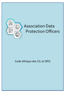 Code éthique des CIL et DPO - Association des Data Protection