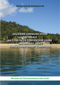 2e communication nationale au titre de la CCNUCC