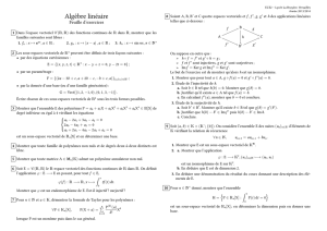Exercices : Algèbre linéaire - Les maths en ECS2 à La Bruyère