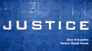 2. L`empreinte de justice de Jésus