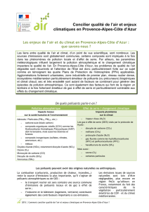 Concilier qualité de l`air et enjeux climatiques en Provence