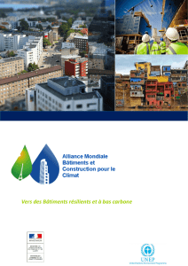 Brochure Alliance Mondiale Bâtiments et Construction pour le Climat