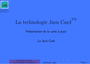 La technologie Java Card