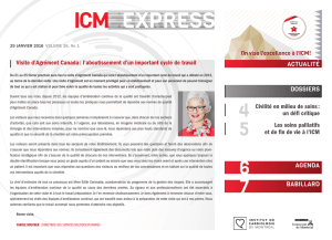 ICM Express - Numéro de janvier 2016