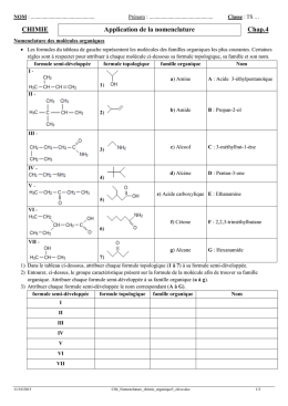 Exercices Sur La Chimie Organique