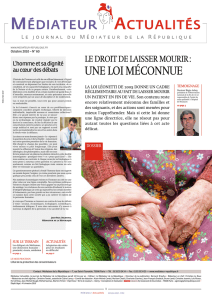 Le droit de laisser mourir : une loi méconnue