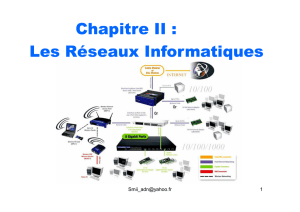 Chapitre II : Les Réseaux Informatiques