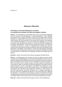 Résumés/Abstracts des articles de la revue SCOLIA n°27/2013