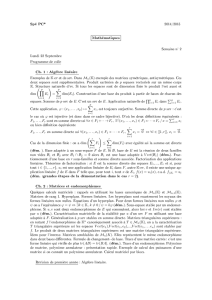Spé PC* Mathématiques Ch. 1 : Algèbre linéaire (dém. :grandes