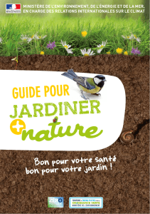 Jardiner plus nature - tepcv - Ministère de l`Environnement, de l