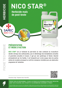 NICO STAR - Sapec Agro en France