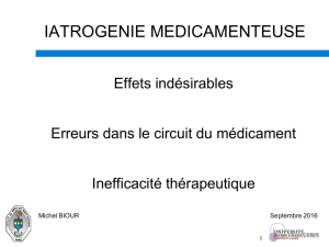 Effets indésirables