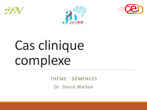 Cas clinique / cas complexe > David WALLON