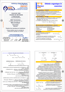 Chimie organique 2: exercice