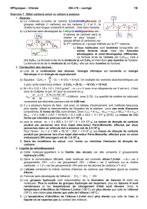 0Physique – Chimie DS n°6 – corrigé 1S