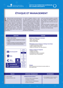 éthique et management