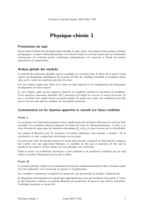 Physique-chimie 1 - Centrale