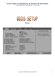 Bios setup - Zenk - Security