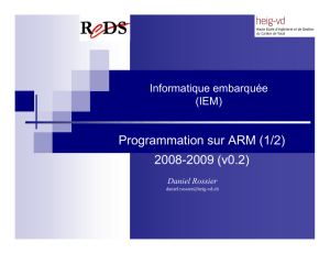 Programmation sur ARM