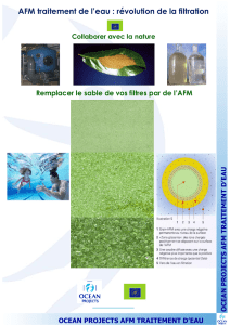AFM traitement de l`eau : révolution de la filtration