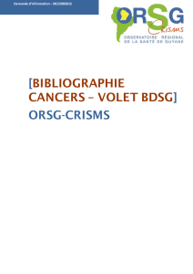 Bibliographie Cancer (BDSG)