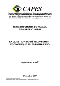 CAPES - Centre d`Analyse des Politiques Economiques et Sociales