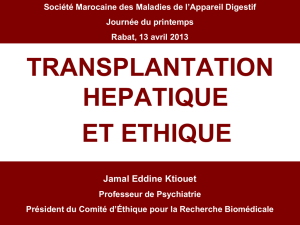 Transplantation hépatique et éthique