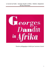 Le Carnet du Public – Georges Dandin in Afrika