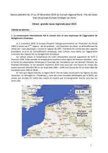 Voeu Climat - EELV - Elu-es du Conseil régional Nord Pas de Calais