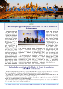 ASEAN Le PM cambodgien apprécie les progrès et réalisations de l