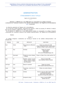 Décision n° 2008-16 du 2 mai 2008 - Ministère des Affaires sociales