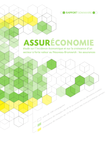 étude sur l`incidence économique et sur la croissance d`un secteur à