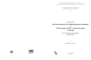 SPF Économie, PME, Classes moyennes et Énergie