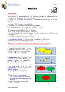 Cours sur les probabilitésdocument pdf - Maths