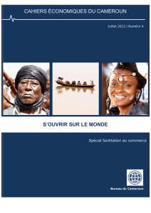 cahiers économiques du cameroun s`ouvrir sur le monde