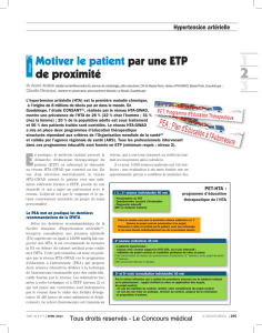 Motiver le patient par une ETP de proximité