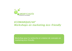 ECOMARQUE240° Workshops en marketing éco