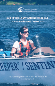 guide pour la navigation écologique sur la rivière des outaouais