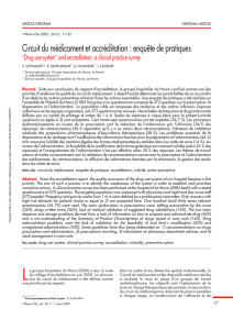 Circuit du médicament et accréditation : enquête de pratiques