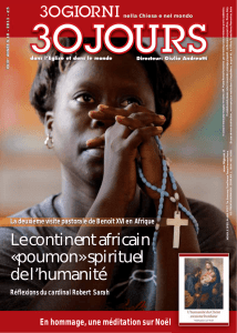Le continent africain «poumon» spirituel de l`humanité