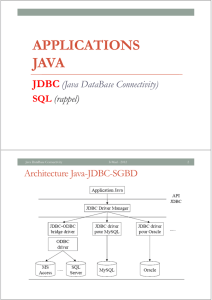 La technologie JDBC (Java DataBase Connectivity)