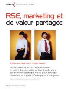 RSE, marketing et création