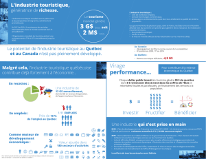 3 G$ /jour, soit - Alliance de l`industrie touristique du Québec