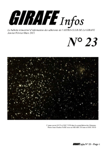 GIRAFE Infos N° 23 - l`astro