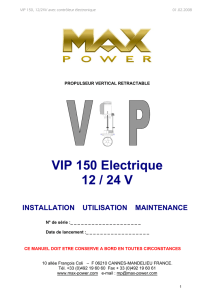 VIP 150 Electrique 12 / 24 V