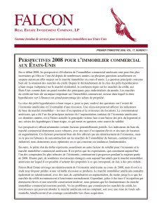 PERSPECTIVES 2008 POUR L`IMMOBILIER COMMERCIAL AUX