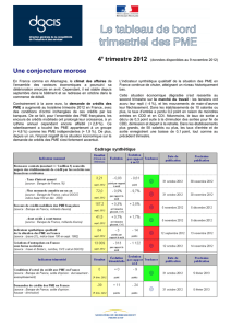 Une conjoncture morose - Direction Générale des Entreprises