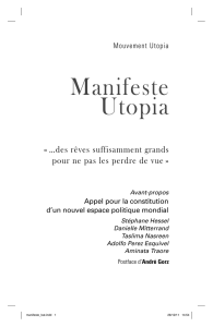 Manifeste Utopia - Editions Utopia