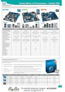 Cartes Meres et Processeurs - Socket 1156