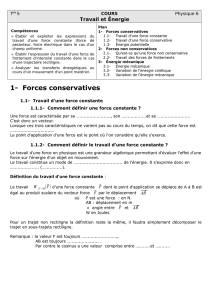 1- Forces conservatives
